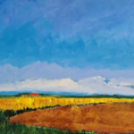 Acryl schilderij, Maya Wildevuur (1944-2023), Texel, 2007